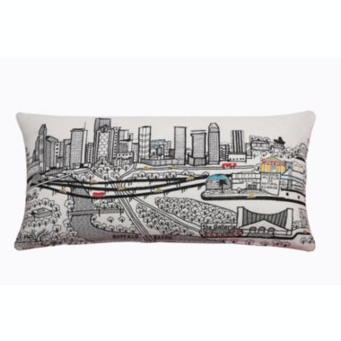 Beyond Cushions Houston Prince Day Embroidered Skyline Pillow. View a larger version of this product image.