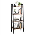Alternate image 0 for Inq Boutique Ladder Shelf, 4-Tier Bookshelf, Storage Rack Shelves, Bathroom, Living Room, Industrial Accent Furniture, Steel