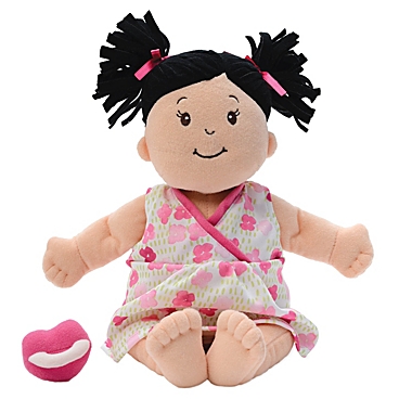 Manhattan Toy Baby Stella Black Hair Soft First Baby Doll, 15-Inch. View a larger version of this product image.