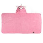 Alternate image 2 for Ninety Six Kids Bath Collection 27&quot; x 54&quot; Cotton Pink Unicorn Hooded Bath Towel