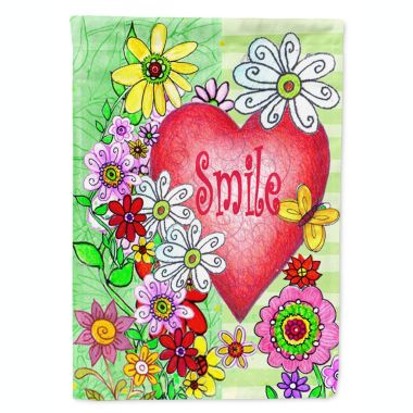 Caroline's Treasures Smile Valentine's Day Flag Garden Size 11.25 x 15.5. View a larger version of this product image.