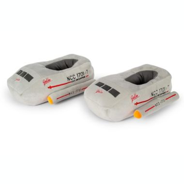 Star Trek The Original Series Galileo Shuttlecraft 3D Slippers For Adults Starfleet-Themed Soft Plush House Shoe With Non-Slip Sole Comfortable Footwear For Home. View a larger version of this product image.