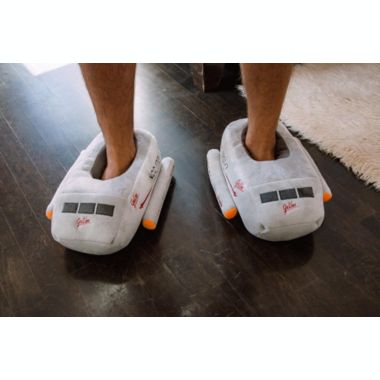 Star Trek  The Original Series Galileo Shuttlecraft 3D Slippers For Adults   Starfleet-Themed Soft Plush House Shoe With Non-Slip Sole   Comfortable Footwear For Home. View a larger version of this product image.
