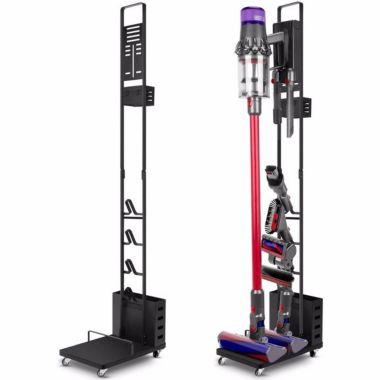 Infinity Merch Metal Storage Bracket Vacuum Stand in Black. View a larger version of this product image.