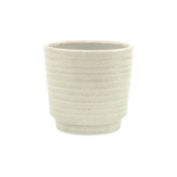 Cheungs Decorative White rippled ceramic planter
