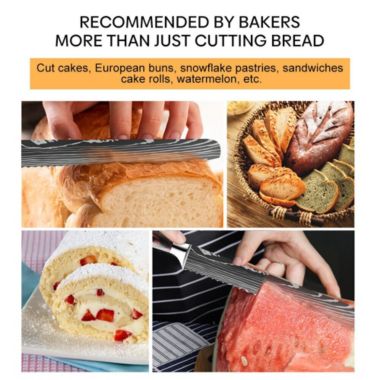 Stock Preferred Bread Knife Serrated Bread Cutter Stainless Steel. View a larger version of this product image.