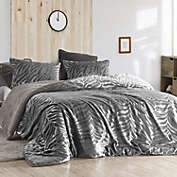 Byourbed Primal Zebra Oversized Coma Inducer Comforter - King - Silver Black