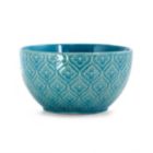 Alternate image 3 for Elama Aqua Lily 16 Piece Luxurious Stoneware Dinnerware with Complete Setting for 4
