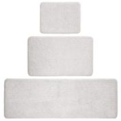 mDesign Spa Rug for Bathroom, Varied Sizes, Set of 3