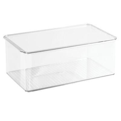 Black Bathroom Storage Box With Lid – Rispa