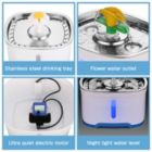 Alternate image 3 for Ownpets Pet Water Fountain for Cat and Dog with LED Light & Stainless Steel Drinking Panel