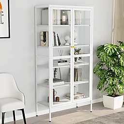 vidaXL Display Cabinet White 35.4