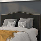 Alternate image 0 for Emma + Oliver Upholstered Full Size Headboard with Nailtrim in Black Fabric