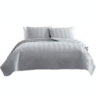 Alternate image 0 for The Nesting Company Willow Bedding Collection Embossed Quilt Coverlet Bedspread 3 Piece Set  with 2 Pillow Shams Luxuriously Soft Lightweight and Comfortable Microfiber - King - Gray