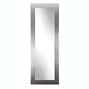 BrandtWorks Home Decor Accent Modern Silver Floor Mirror 16" x 71"