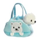 Alternate image 0 for Aurora - Fancy Pals - 7" Peek-A-Boo Polar Bear Pet Carrier