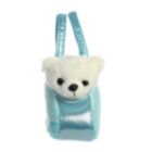 Alternate image 1 for Aurora - Fancy Pals - 7" Peek-A-Boo Polar Bear Pet Carrier