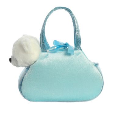 Aurora - Fancy Pals - 7" Peek-A-Boo Polar Bear Pet Carrier. View a larger version of this product image.