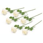 Alternate image 0 for DII Artificial Flowers - Set of 6 Ivory Open Roses