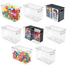 Alternate image 1 for mDesign Storage Organizer Bin with Handles for Cube Furniture, 8 Pack
