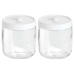 mDesign Glass Vanity Storage Organizer Apothecary Jar
