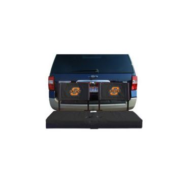 Rivalry Sports Team Logo Design Outdoor Travel Tailgating Oklahoma State Tailgate Hitch Seat Cover. View a larger version of this product image.