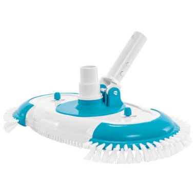 U.S. Pool Supply&reg; 16" Weighted Pool Vacuum Head with Nylon Side Bristles, Swivel Hose Connection, EZ Clip Handle - Connect 1-1/4", 1-1/2" Hose - Cleans & Remove Debris. View a larger version of this product image.