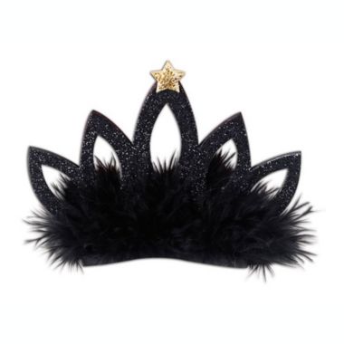 Beistle Party Decorative Tiara Hair Clip - 12 Pack, (1/Card). View a larger version of this product image.