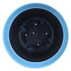 Alternate image 2 for Garden Elements Glazed Brushed Happy Large Plastic Planter, Bright Blue, 15 Inch