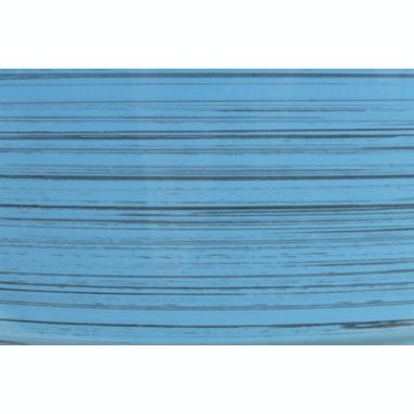 Garden Elements Glazed Brushed Happy Large Plastic Planter, Bright Blue, 15 Inch. View a larger version of this product image.