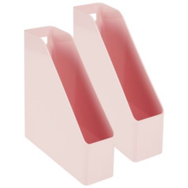 mDesign Plastic File Folder Bin, Office Desktop Organizer, 2 Pack. View a larger version of this product image.