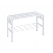 Proman Products Horizon Entryway Bench in White, Can Be a Decor By The Entrance, At Home or Small Office