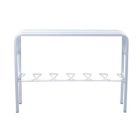 Alternate image 3 for Proman Products Horizon Entryway Bench in White, Can Be a Decor By The Entrance, At Home or Small Office