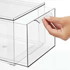 Alternate image 1 for mDesign Stackable Closet Storage Bin Box with Pull-Out Drawer - Clear