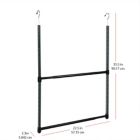 Alternate image 1 for Oceanstar Design Group Oceanstar 2-Tier Portable Adjustable Closet Hanger Rod, Black