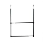 Alternate image 2 for Oceanstar Design Group Oceanstar 2-Tier Portable Adjustable Closet Hanger Rod, Black