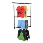 Alternate image 3 for Oceanstar Design Group Oceanstar 2-Tier Portable Adjustable Closet Hanger Rod, Black