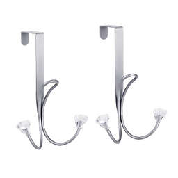 Infinity Merch 2pcs Wall Clothes Hook in Silver