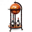 Alternate image 0 for Costway 16th Century Wood Globe Wine Bar Stand