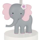 Alternate image 1 for Bedtime Originals Rainbow Jungle Elephant Nursery Lamp with Shade & Bulb