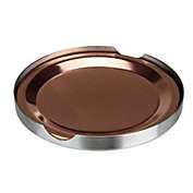 Avon Set of 4 Stainless Steel Copper Finish Tabletop Coasters - 3.75"