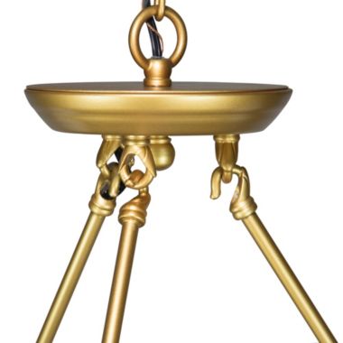 Canyon Home Antora Vintage Gold Wagon Wheel Light Fixture with Semi White Glass Shades, 8 Bulb, Elegant Overhead Lighting and Home Decor, Entryway, Dining Room, and Foyer. View a larger version of this product image.