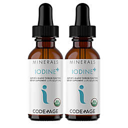 Codeage Iodine - USDA Certified Organic,  Vegan Liquid Iodine Drops, Mineral Supplement