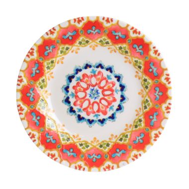 Laurie Gates California Designs Tamayo 12 Piece Melamine Dinnerware Set in Multi-Color. View a larger version of this product image.