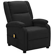 Stock Preferred Black Faux Leather Massage Chair
