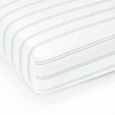 Standard Textile Home - Percale Crib Sheet, Aurora Stripe