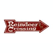 Smart Blonde Reindeer Crossing Novelty Metal Arrow Sign A-177