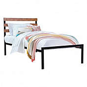 Costway Metal Bed Frame Foundation with Headboard-Twin Size
