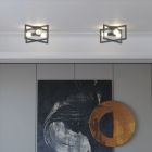 Alternate image 2 for Hooya Imp.& Exp.  Flush Mount Geometric Metal 3-Lights Ceiling Lamp