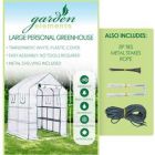 Alternate image 1 for Garden Elements Personal Plastic Indoor/Outdoor Standing Greenhouse For Seed Starting and Propagation, Frost Protection (Clear, Large, 77in x 56in x 56in)